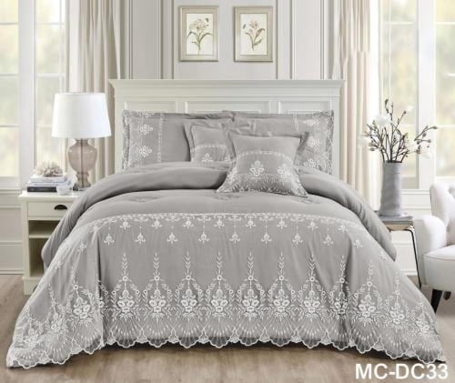 لحاف نفرين 6 قطع منفوخ دانتيل