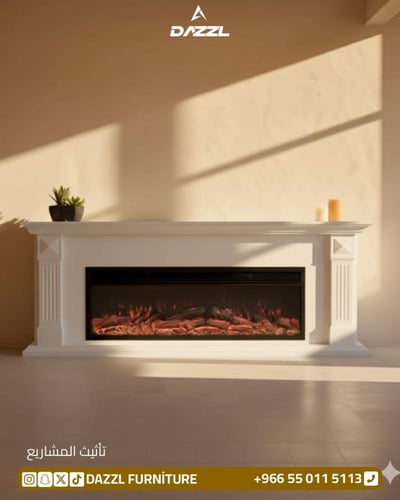 دفاية ديكور كهربائية 12 لون مع الطاولة