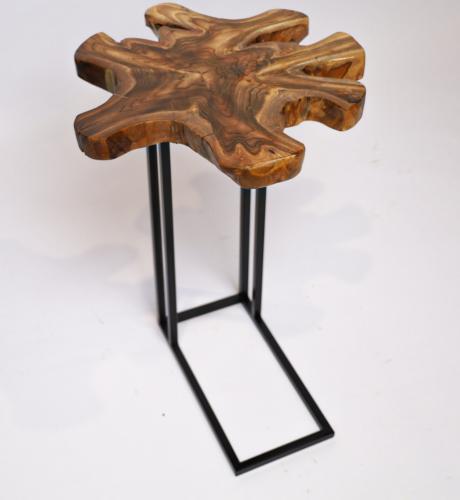 طاولة خدمة خشب طبيعي تيكا