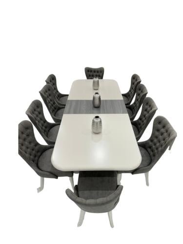 طاولة طعام تركي 10 و 12 كرسي مع بوفيه