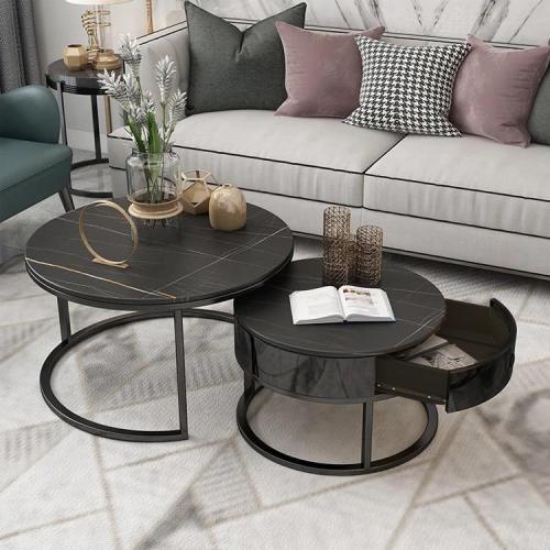 طقم طاولتين متداخلة سيراميك