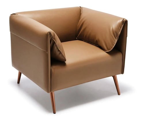 كرسي كنب مفرد جلد