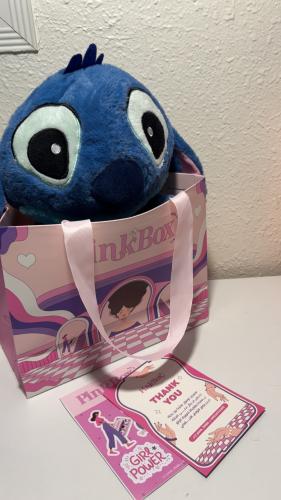 Pink Doudou Stitch - with a note added in the remark