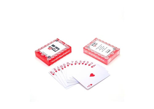 ورق 52 بلوت (أحمر) - 12 حبة