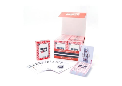 ورق 52 بلوت (أحمر) - 12 حبة