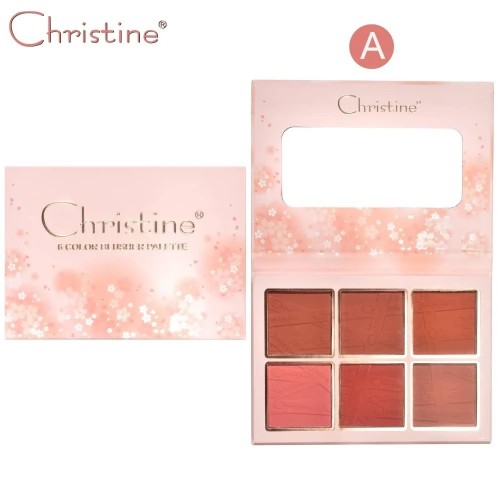 كرستين طقم احمر خدود 6 لون A