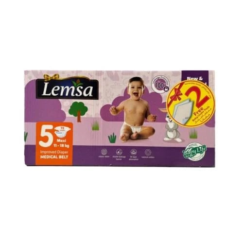 Baby diaper touch, 72 diapers, size 5