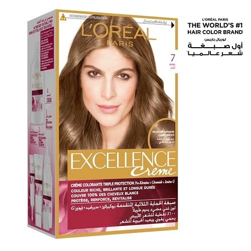 لوريال صبغة شعر اكسلنس 7 أشقر