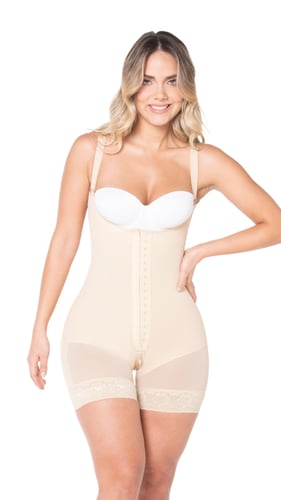 F01268- مشد طبي نسائي ، قصير ، بتغطية كاملة للظهر