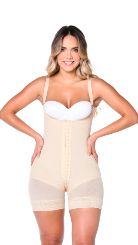 F01268- مشد طبي نسائي ، قصير ، بتغطية كاملة للظهر