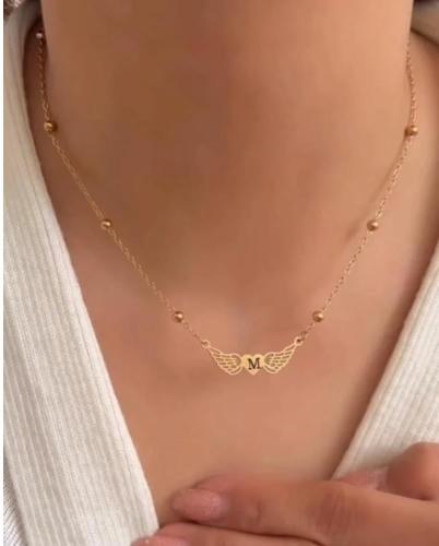 سلسال انيق بحرف وتصميم الفراشة