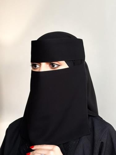 نقاب طويل مطاطين