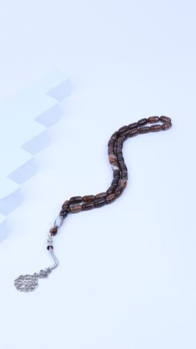 سبحة أكريلك بني مخلوط