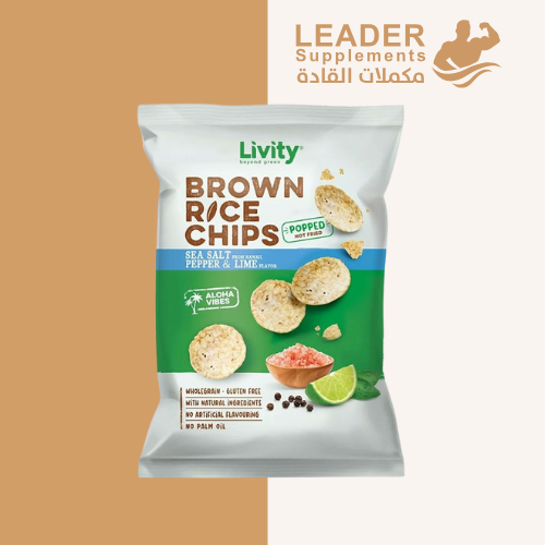 رقائق الارز البني الكامل بملح بحري وفلفل ونكهة الل...