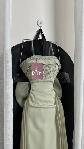 فستان سهره اخضر