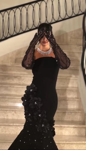 فستان سهره بالون الاسود