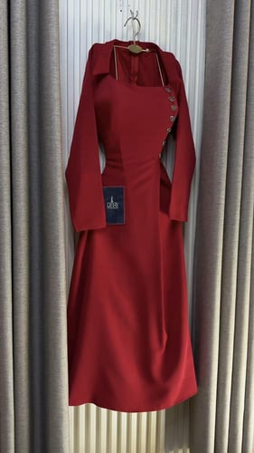 فستان ناعم كريب