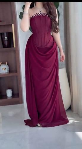 فستان بالون البرقندي