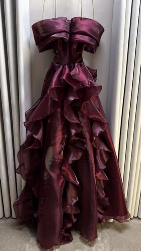 فستان سهره برغندي