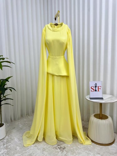 فستان سهره اصفر