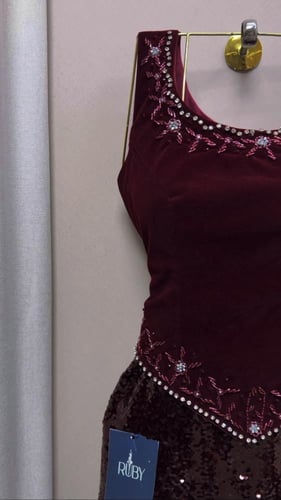 فستان سهره برغندي