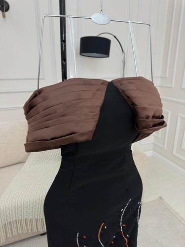 فستان سهره بني