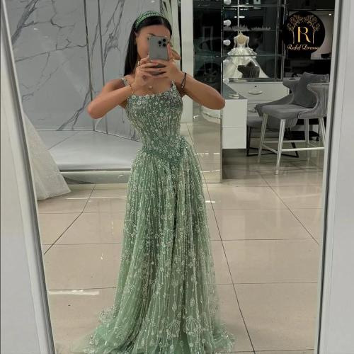 فستان سهره زيتوني