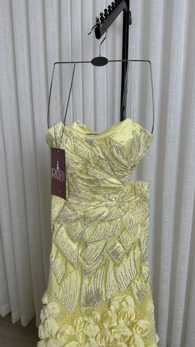 فستان سهره أصفر