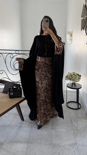 جلابيه كريشن اسود