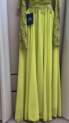 فستان سهره ليموني