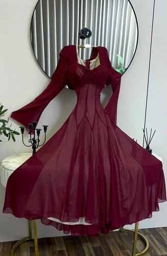 فستان ناعم شيفون