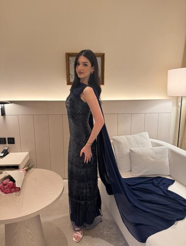 فستان سهره كحلي داكن