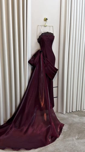 فستان سهره خمري