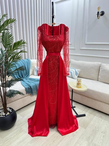 فستان سهره الاحمر