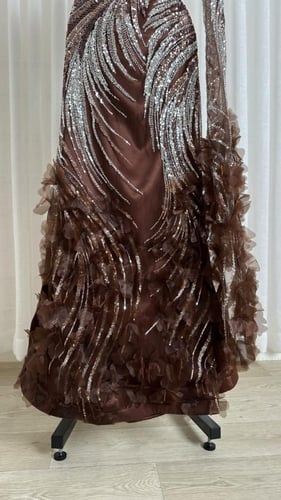 فستان سهره بني