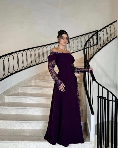 فستان سهره بنفسجي