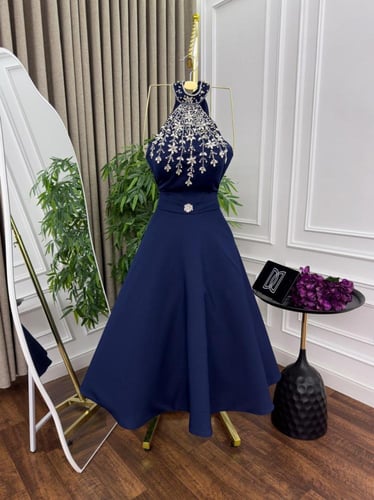 فستان سهره كحلي