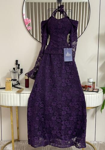 فستان سهره بنفسجي