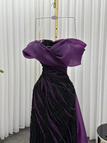 فستان سهره أرجواني