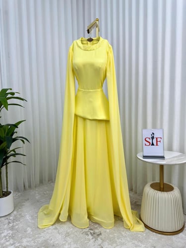 فستان سهره اصفر