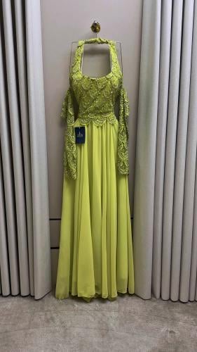 فستان سهره ليموني