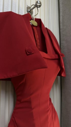 فستان ناعم كريب