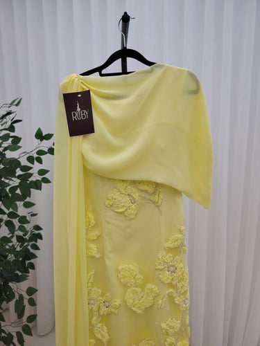 فستان سهره اصفر