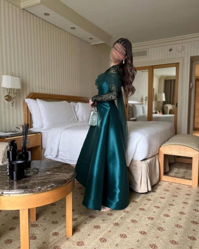 فستان سهره اخضر