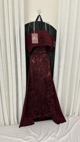 فستان سهره برغندي