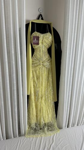 فستان سهره اصفر