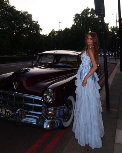 فستان سهره السماوي الفاخر