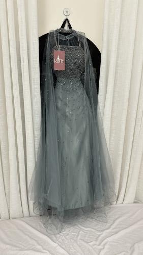 فستان سهره سماوي داكن