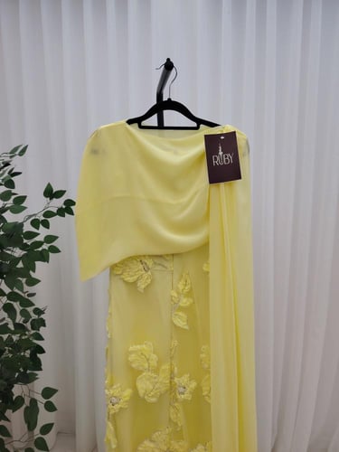 فستان سهره اصفر