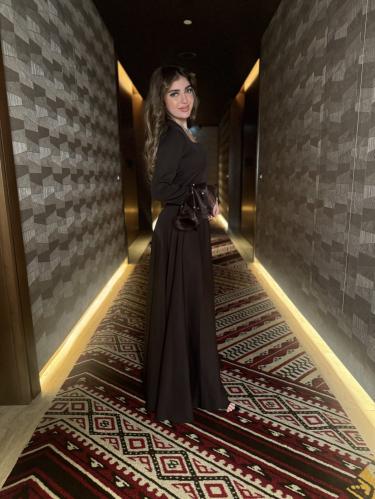 فستان ناعم أسود داك